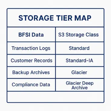 Storage tier map